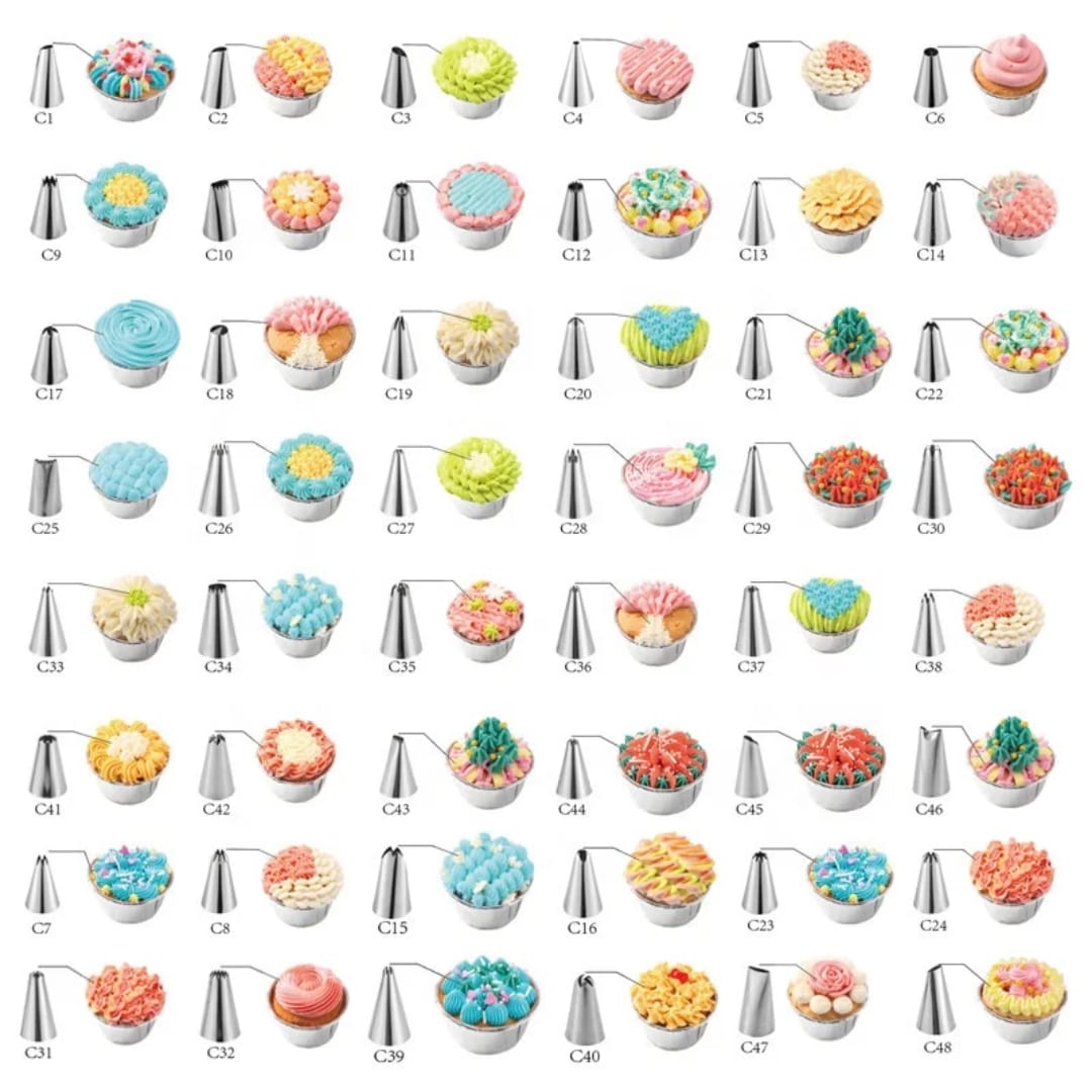 220-Piece Cake Decorating Set, Complete Baking and Pastry Decoration Kit with Multiple Accessories for Icing, Frosting, Cupcakes, Cookies and Homemade Cakes, Ideal for Beginners and Baking Enthusiasts