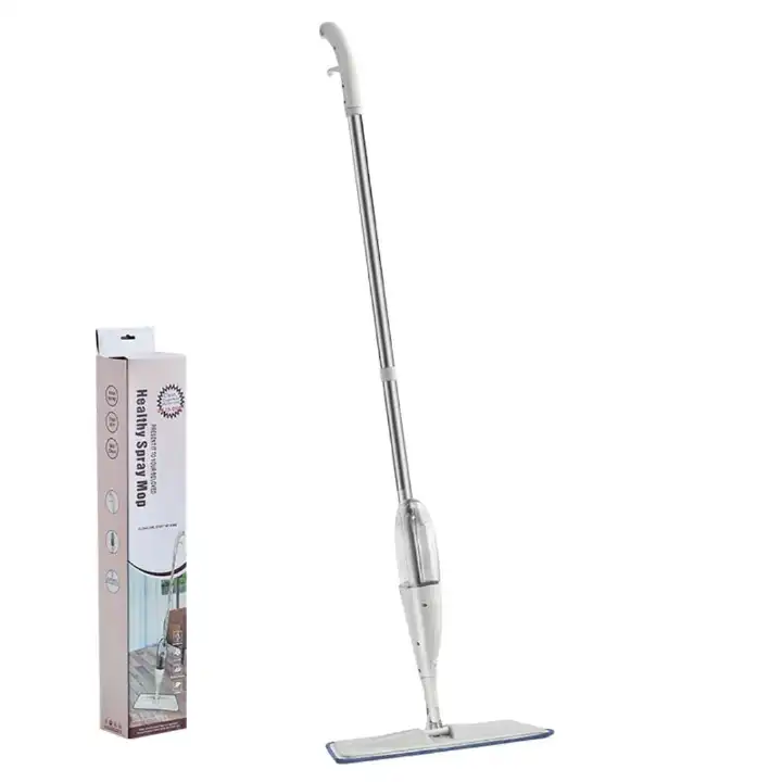 Healthy Spray Mop, Refillable Floor Cleaning Mop with Built-In Spray System, Reusable Microfiber Mop for Wet Floor Cleaning, Lightweight Household Mop for Easy Everyday Cleaning and Maintenance