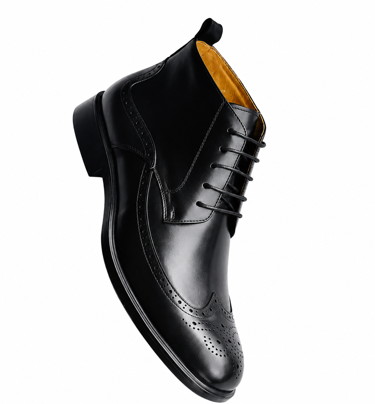 CLEARANCE SALE !!! Pure genuine Men cow leather boots groom shoes genuine leather official or casual can be worn with suits or casually for any occasion Brogue Shoes lace up Wingtip Shoes