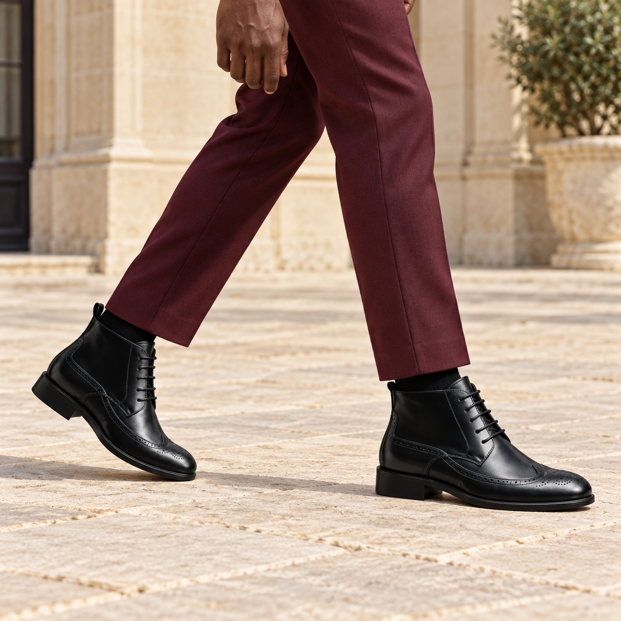 CLEARANCE SALE !!! Pure genuine Men cow leather boots groom shoes genuine leather official or casual can be worn with suits or casually for any occasion Brogue Shoes lace up Wingtip Shoes