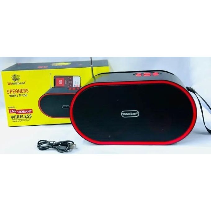 FLASH SALE OFFER  BoomBest LN-1028ANT Wireless Bluetooth Speaker & Radio – Strong Bass Soundbox with FM Radio, Portable & Powerful Audio