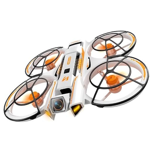 A21 Drone with Intelligent Obstacle Avoidance, Dual Camera, 90 Degrees Lens, Unmanned Aerial Vehicle Airdrop, Optical Flow Localization, Active Obstacle Avoidance, 2 batteries. (White-2 batteries)