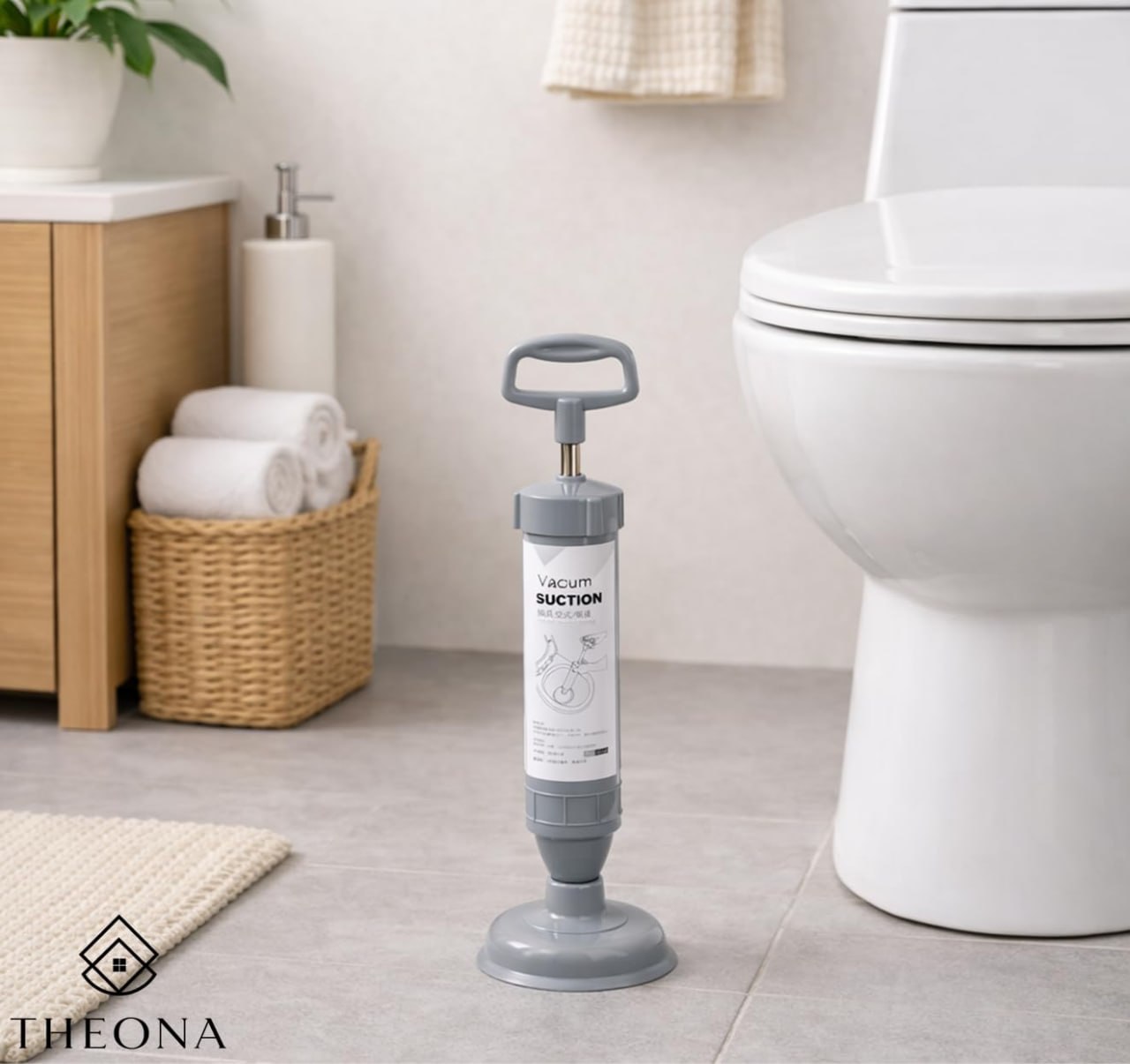 Manual Drain Cleaner Plunger Pump | High Pressure Vacuum Suction Plunger for Bathroom, Kitchen Sink & Toilet