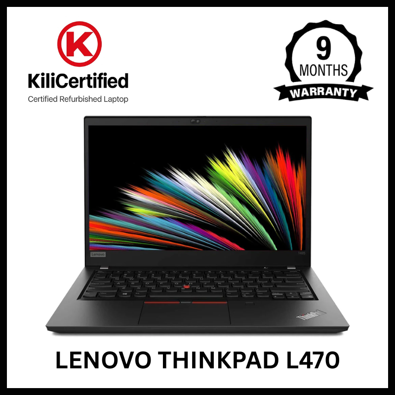 KILICERTIFIED Grade A: Lenovo Thinkpad L470 Core i5 6th Gen 16GB RAM 256GB SSD | 14" FHD Display | Windows 10 Pro | 62000 mWh Battery | 4+ Hours Youtube | Refurbished Work Laptop | 9 Months Warranty