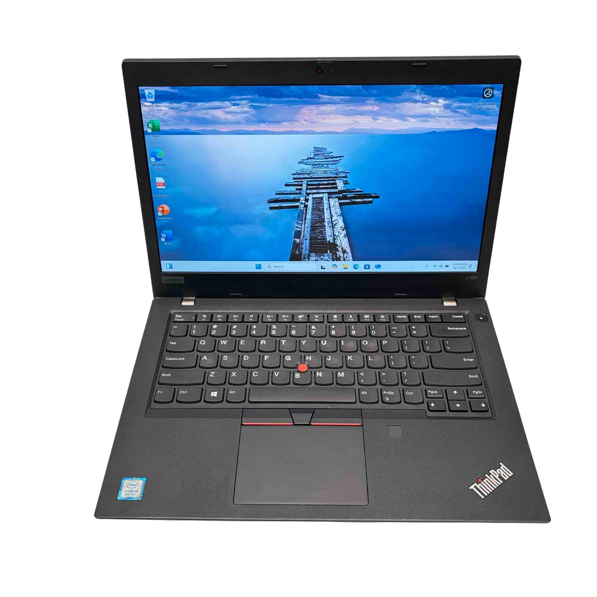 KILICERTIFIED Grade A: Lenovo Thinkpad L490 Core i5 8th Gen 8GB 256 GB SSD | 14" FHD Display | Windows 10 Pro | Battery Health 80% | 4+ Hours Youtube | Refurbished Work Laptop | 9 Months Warranty