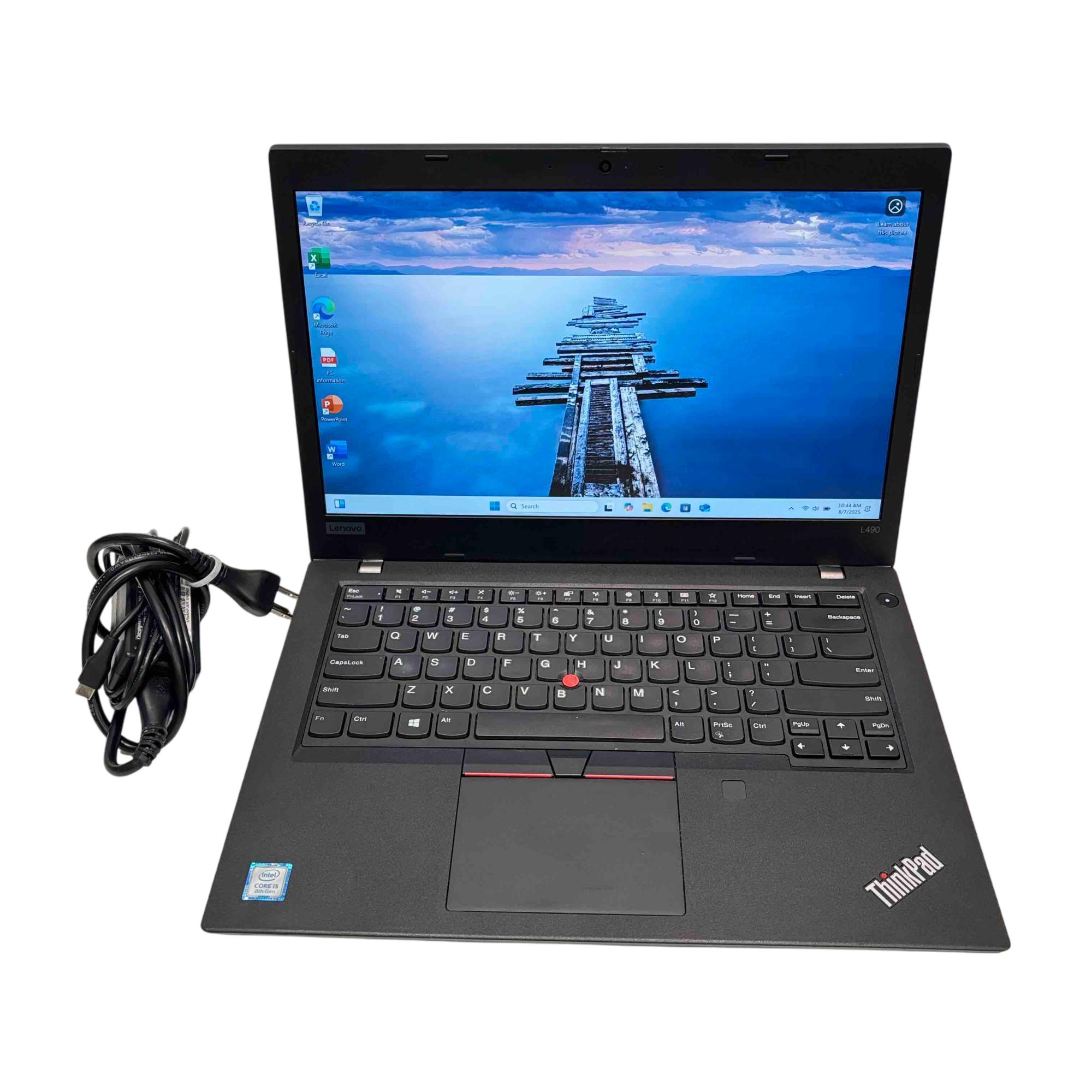 KILICERTIFIED Grade A: Lenovo Thinkpad L490 Core i5 8th Gen 8GB 256 GB SSD | 14" FHD Display | Windows 10 Pro | Battery Health 80% | 4+ Hours Youtube | Refurbished Work Laptop | 9 Months Warranty