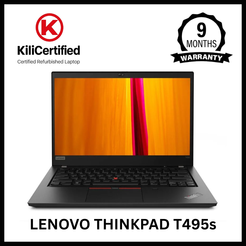 KILICERTIFIED Grade A: Lenovo Thinkpad T495s AMD Ryzen 5 Pro 16GB 256GB SSD | 14" FHD Display | Windows 10 Pro | 50350 mWh Battery Health | 4+ Hours Youtube | Refurbished Work Laptop |9 Month Warranty