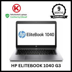 CERTIFIED BY KILIMALL | HP Elitebook 1040 G3 Core i5 6th Gen 8GB RAM 256GB SSD | 14" Full HD Display | Windows 10 | 90% Battery Health | 4+ Hours Youtube| Work Laptop | 9 Months Warranty KiliCertified