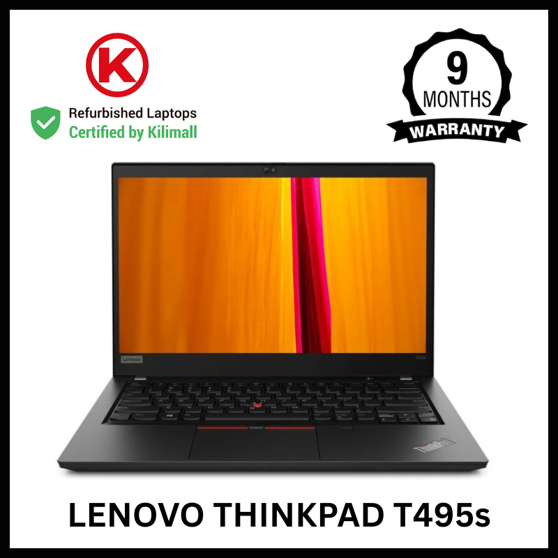 CERTIFIED BY KILIMALL | Lenovo Thinkpad T495s AMD Ryzen 5 Pro 16GB 256GB SSD TOUCHSCREEN | 14" FHD Display | 50350 mWh Battery Health | 4+ Hours Youtube | Refurbished Work Laptop | 9 Month Warranty