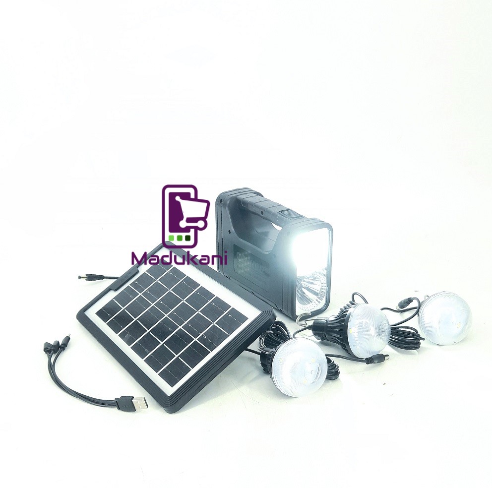 3 BULBS, Phone Charger and Torch Emergency Solar Home Lighting System