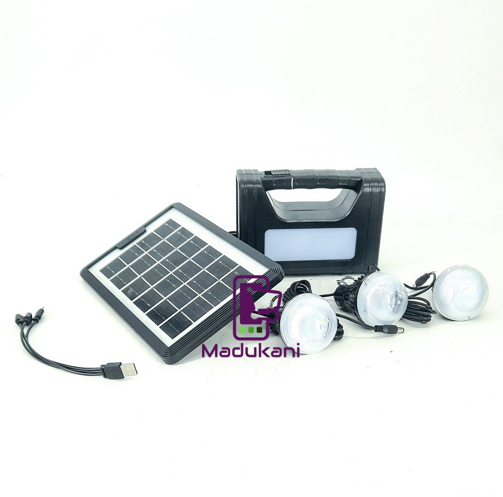 3 BULBS, Phone Charger and Torch Emergency Solar Home Lighting System