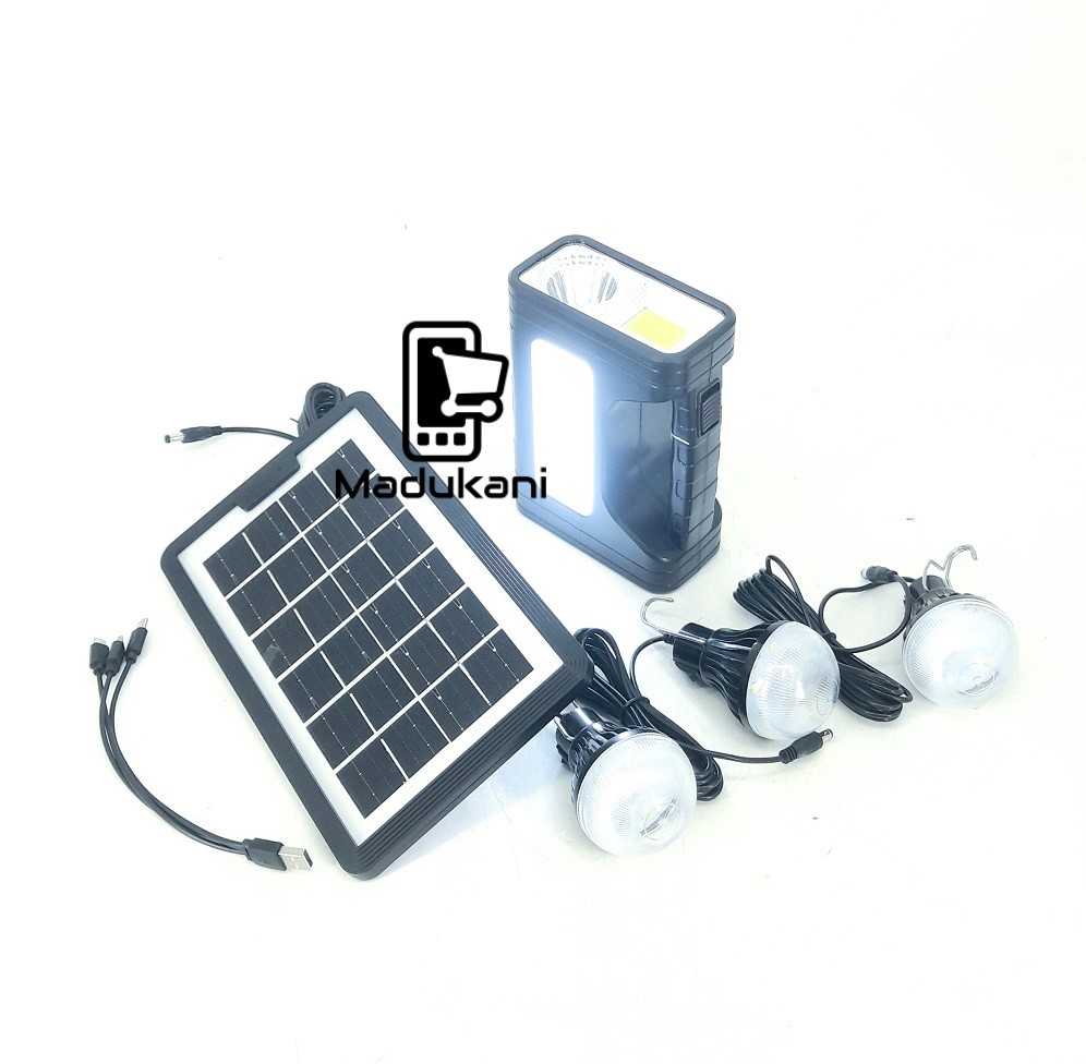 3 BULBS, Phone Charger and Torch Emergency Solar Home Lighting System