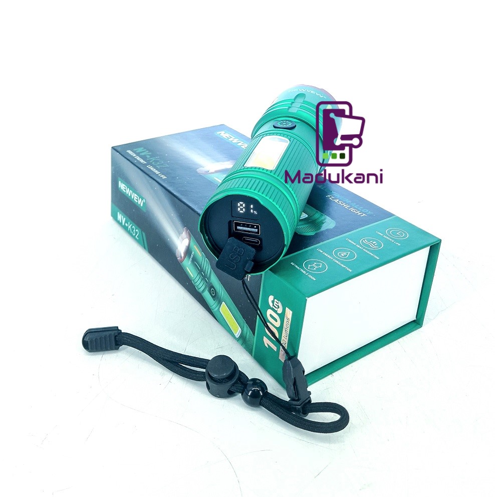 NV-K32 Super Bright 1000 Lumen Aluminum Alloy LED torch 4500mAh