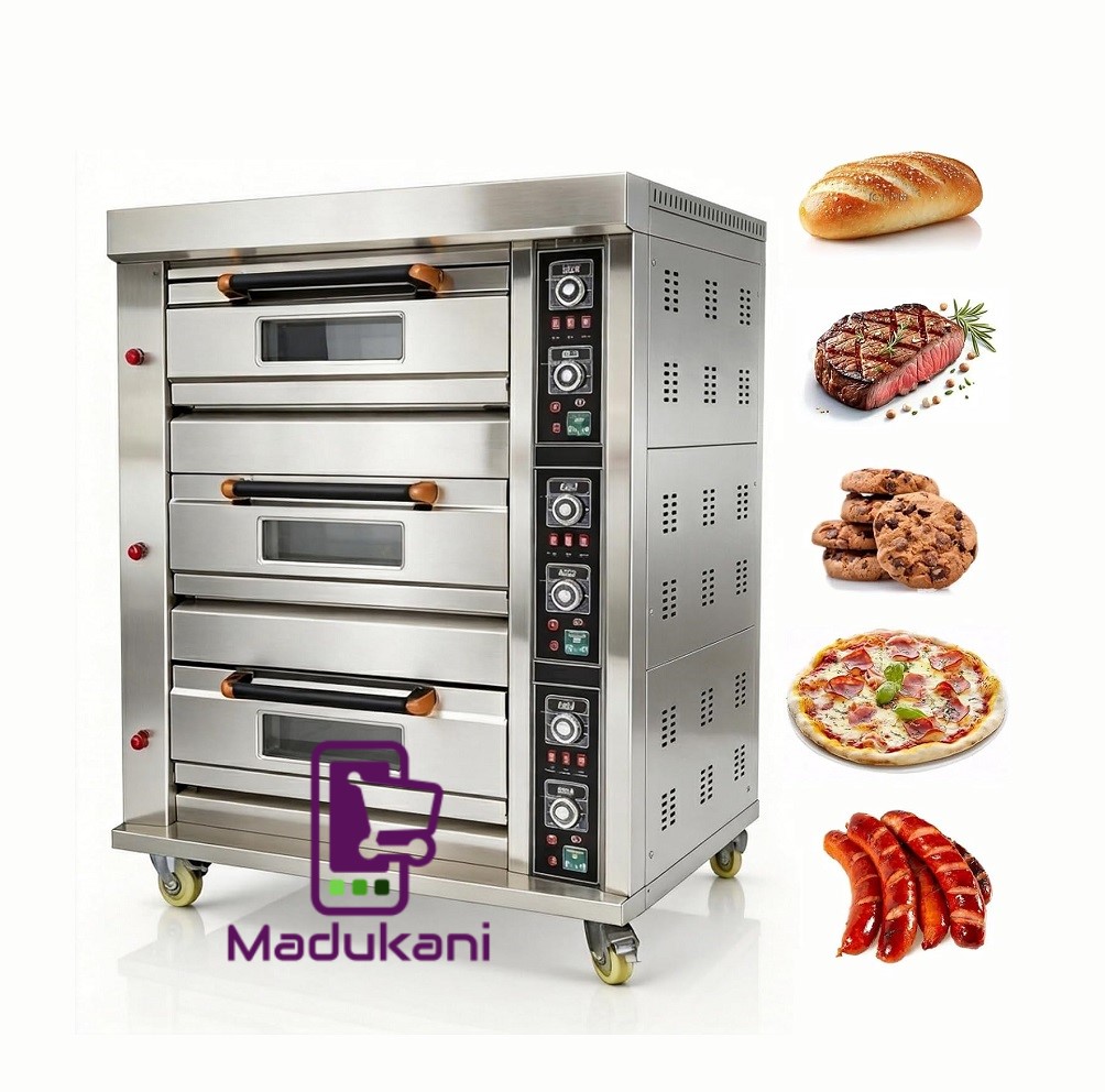 3 Deck 6 Trays Commercial Oven