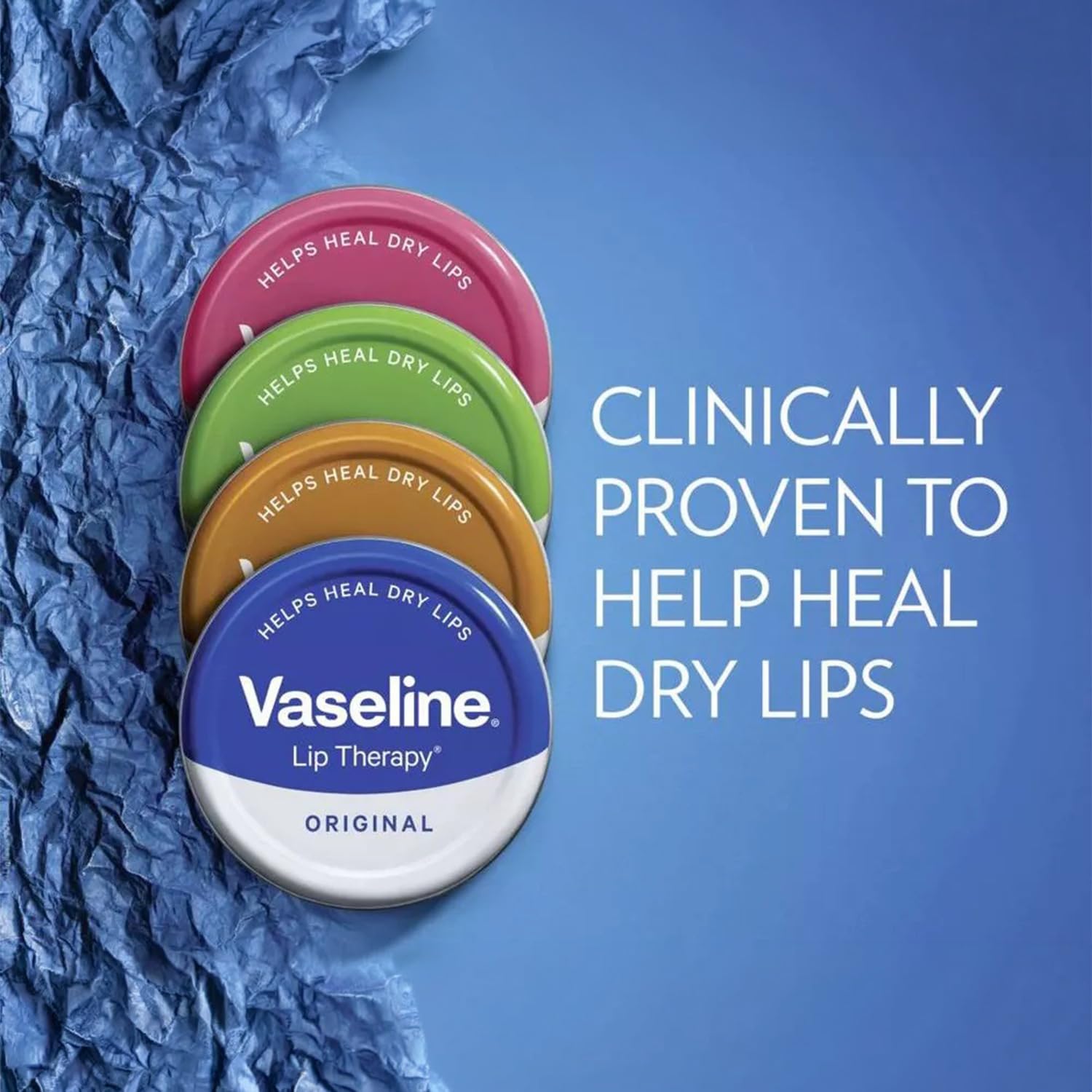 Original Vaseline lip therapy pink soft lips rosy lips vaseline lip therapy original/AloeVera/cocoa butter Chapstick for dry chapped dry cracked lips