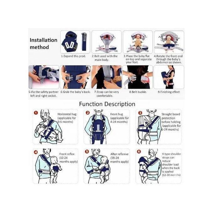 Premium Adjustable Baby Carrier – Ergonomic Soft Infant & Toddler Carrier for Newborns, Comfortable Hands-Free Front & Back Carry, Breathable Lightweight Baby Sling with Secure Support for Everyday Us