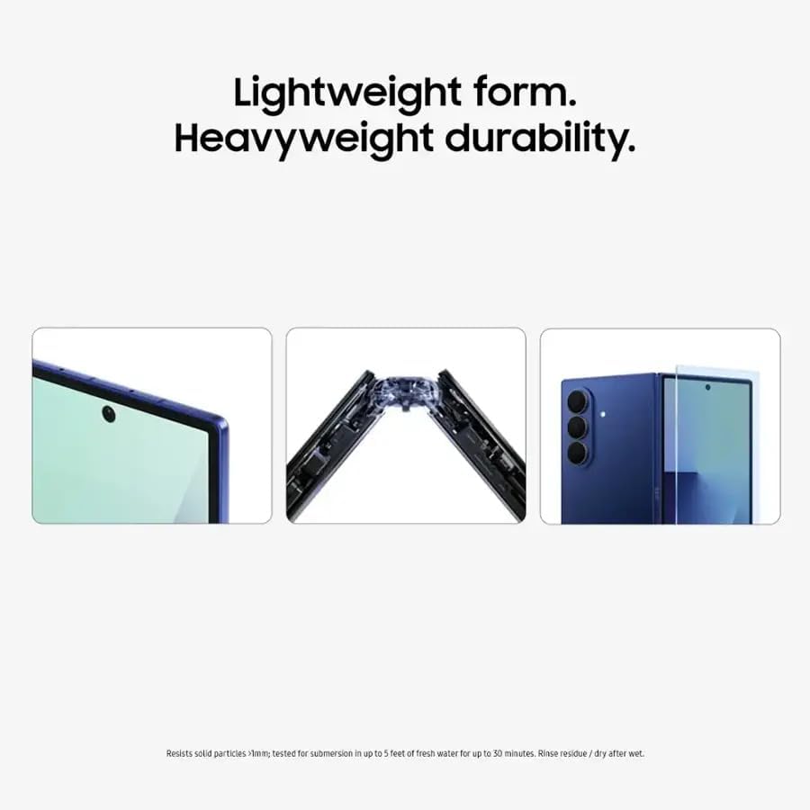 New Arrival Samsung Galaxy Fold 7 5G 512GB+12GB 8'' QXGA+ 6.5'' FHD+ 120Hz Dynamic AMOLED 2X Display 200MP Triple Camera 4400mAh Type-C Charge Android 16 AI Smart Phone