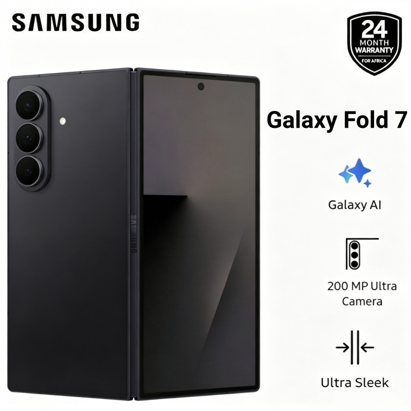 New Arrival Samsung Galaxy Fold 7 5G 512GB+12GB 8'' QXGA+ 6.5'' FHD+ 120Hz Dynamic AMOLED 2X Display 200MP Triple Camera 4400mAh Type-C Charge Android 16 AI Smart Phone
