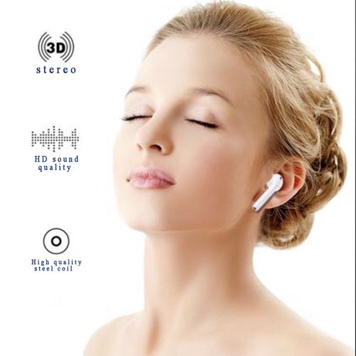 TWS I12 Bluetooth Earbuds Bluetooth 5.3 Earphones White Touch Control 3H Playtime Active Noise Reduction