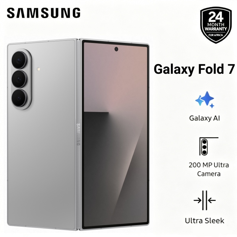 New Arrival Samsung Galaxy Fold 7 5G 512GB+12GB 8'' QXGA+ 6.5'' FHD+ 120Hz Dynamic AMOLED 2X Display 200MP Triple Camera 4400mAh Type-C Charge Android 16 AI Smart Phone