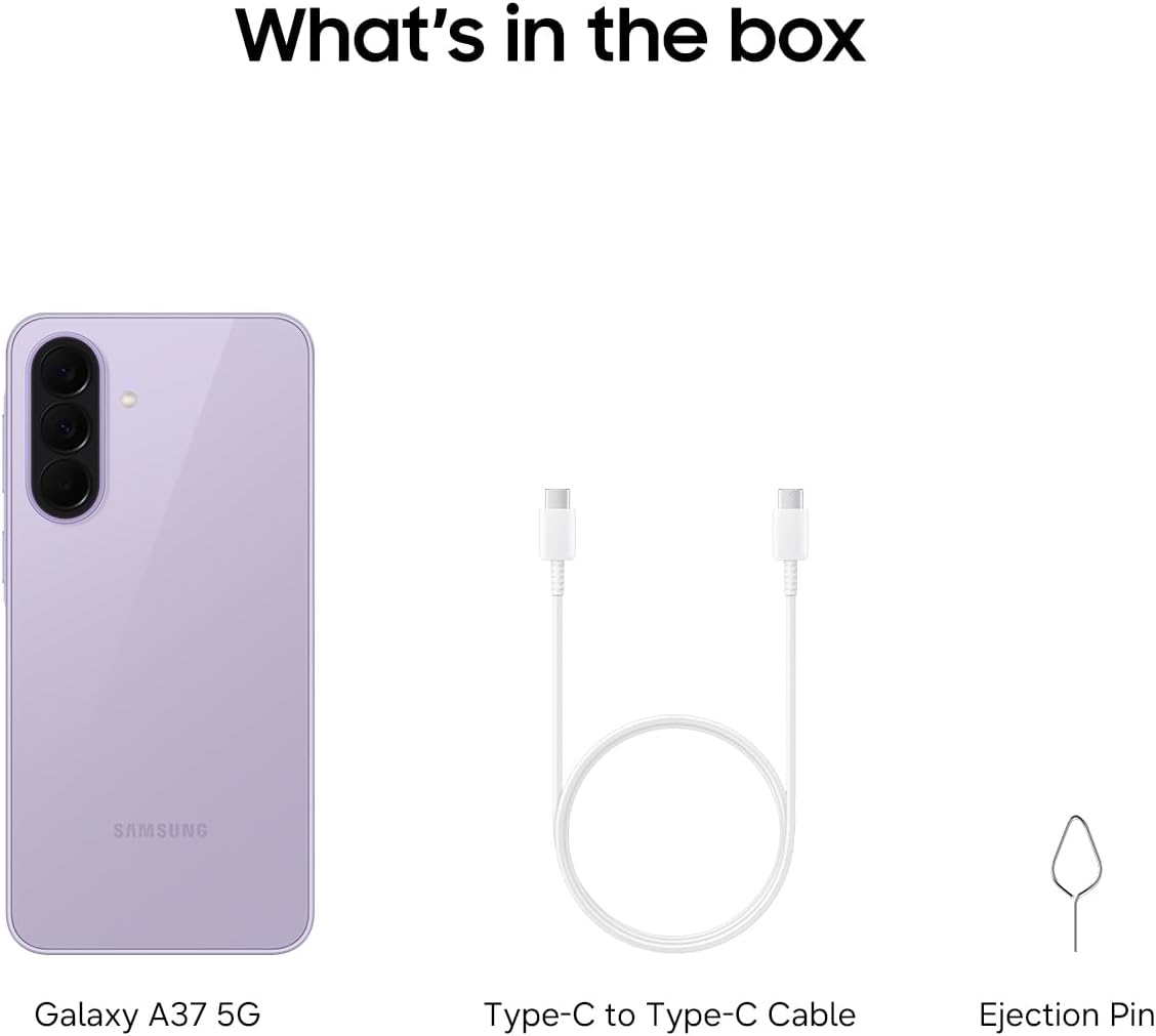 [New Arrival] Brand New Samsung Galaxy A37 5G 256GB+8GB 6.7" 120Hz AMOLED Display Exynos 1480 (4 nm) 50MP Triple Camera Android 16 IP68 Waterproof 5000mAh 45W Type-C Smart Phones  6X OS Upgrade
