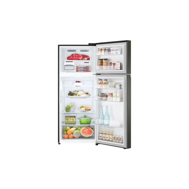 (LIMITED OFFER) LG GL-B492PXGB 395L Double Door Fridge Refrigerator Top Mount Freezer Smart Inverter Energy Saving LinearCooling DoorCooling+ Multi Air Flow Bright LED Light Big Veggie Box