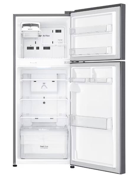 (LIMITED OFFER) LG GL-C252SLBB 234L Double Door Fridge Refrigerator Top Mount Freezer Smart Inverter Energy Saving Multi Air Flow Moving Ice Tray Bright LED Lighting Moist Balance Crisper