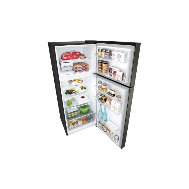 (LIMITED OFFER) LG GL-B492PXGB 395L Double Door Fridge Refrigerator Top Mount Freezer Smart Inverter Energy Saving LinearCooling DoorCooling+ Multi Air Flow Bright LED Light Big Veggie Box