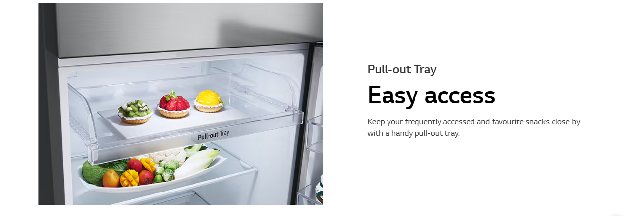 (LIMITED OFFER) LG GL-B492PLGB 395L Double Door Fridge Refrigerator Top Mount Freezer Smart Inverter Energy Saving LinearCooling DoorCooling+ Multi Air Flow Bright LED Light Big Veggie Box