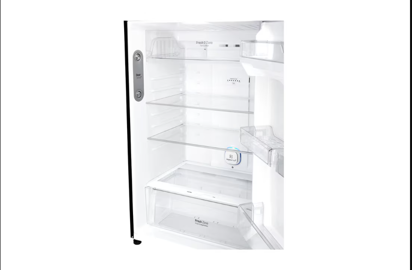 LG GN-C702SGGU 506L Top Mount Double Door Fridge Black Glass Refrigerator Inverter Linear Compressor Door Cooling+ Hygiene Fresh+ Fresh 0 Zone Moving Ice Maker Energy Saving No Frost Refrigerator
