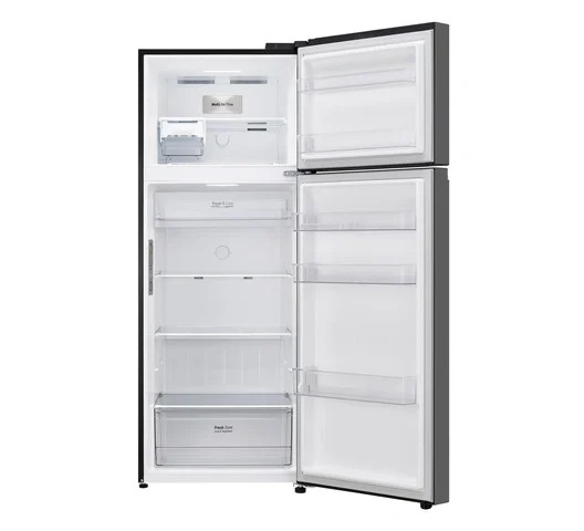 LG 461L Double Door Fridge GL-B452PPFQ Top Mount Refrigerator Black Smart Inverter Compressor Door Cooling+ Hygiene Fresh+ Metal Deco Controller No Frost Energy Saving Refrigerator 461 Litres
