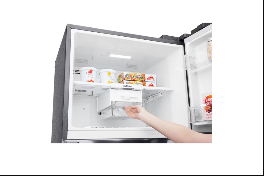 (LIMITED OFFER) LG GL-T652HLCM 438L Double Door Fridge Refrigerator With Water Dispenser Top Mount Freezer Smart Inverter Energy Saving LinearCooling Multi Air Flow Bright LED Light Big Veggie Box