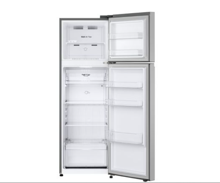 (LIMITED OFFER) LG GN-B262PFSF 287L Double Door Fridge Refrigerator Top Mount Freezer Smart Inverter Energy Saving Prime Silver Multi Air Flow Humidity Controller Moist Balance Crisper Smart Diagnosis
