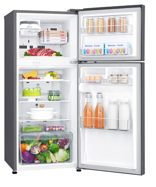 (LIMITED OFFER) LG GL-C252SLBB 234L Double Door Fridge Refrigerator Top Mount Freezer Smart Inverter Energy Saving Multi Air Flow Moving Ice Tray Bright LED Lighting Moist Balance Crisper