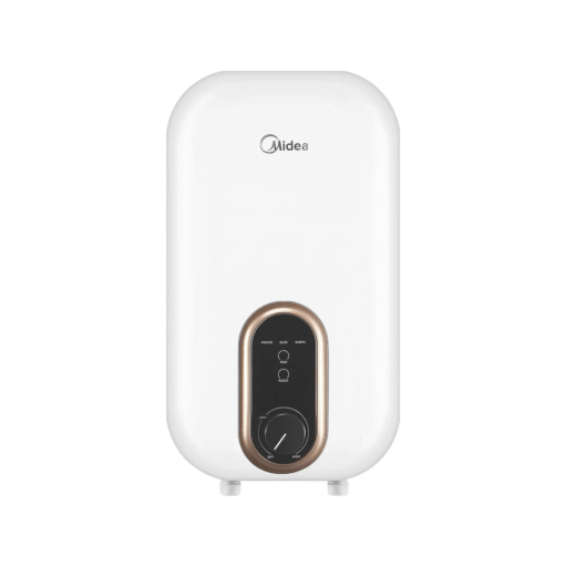 Midea DSK45U3 4500W Water Heater Without Shower Set, Built-In DC Pump, ELCB Leakage Safety, IP25 Splash-Proof, Stepless Temperature Control, Nylon Glass Fibre Body, Thermal Cut-Out