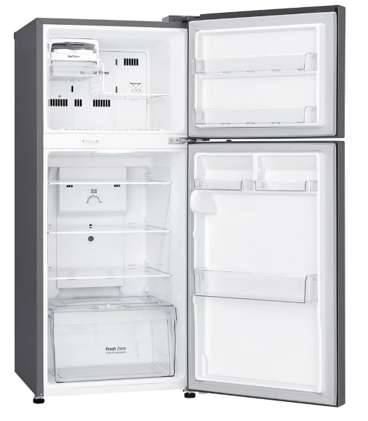 (LIMITED OFFER) LG GL-C252SLBB 234L Double Door Fridge Refrigerator Top Mount Freezer Smart Inverter Energy Saving Multi Air Flow Moving Ice Tray Bright LED Lighting Moist Balance Crisper