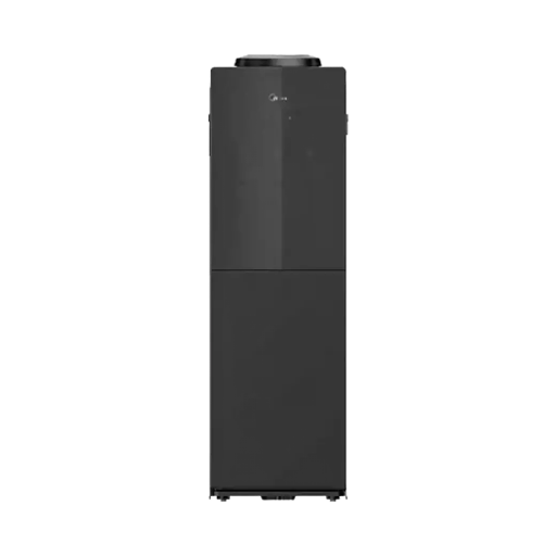 LG Midea Standing Water Dispenser YL2381S-B, Hot Normal Cold Water 3 Taps with Mini Fridge Cabinet, High-Efficiency Compressor Cooling, Transparent Door, Overheat Protection & Child Safety Lock