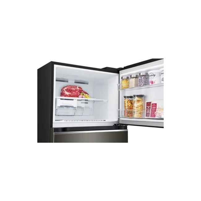 (LIMITED OFFER) LG GL-B492PXGB 395L Double Door Fridge Refrigerator Top Mount Freezer Smart Inverter Energy Saving LinearCooling DoorCooling+ Multi Air Flow Bright LED Light Big Veggie Box