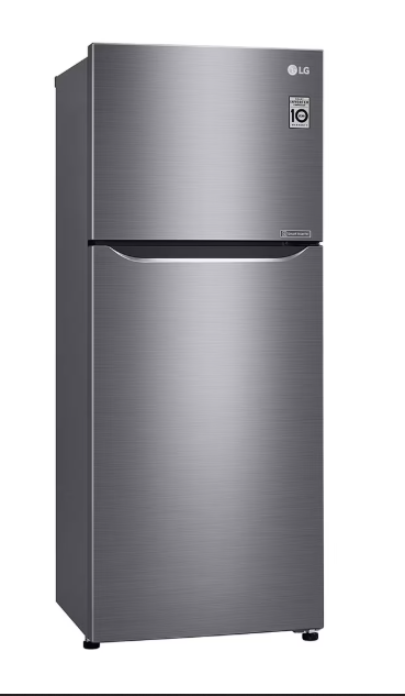 (LIMITED OFFER) LG GL-C252SLBB 234L Double Door Fridge Refrigerator Top Mount Freezer Smart Inverter Energy Saving Multi Air Flow Moving Ice Tray Bright LED Lighting Moist Balance Crisper