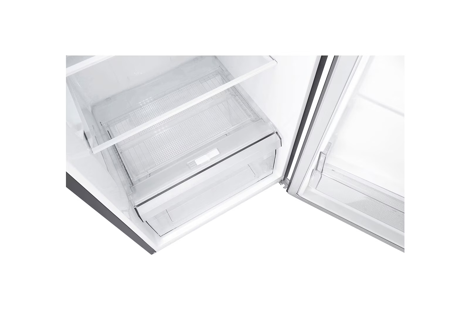 (LIMITED OFFER) LG GN-B202SQBB 187L Double Door Fridge Top Freezer Refrigerator Smart Inverter Compressor Energy Saving Multi Air Flow Moist Balance Crisper Big Size Veggie Box LED Lighting