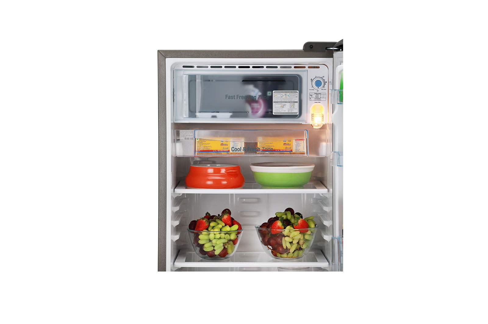 LG 180L Single Door Refrigerator GL-B201SLLB | Smart Inverter Compressor, Moist Balance Crisper, Big Vegetable Box, Semi Auto Defrost, Energy Efficient Compact Fridge