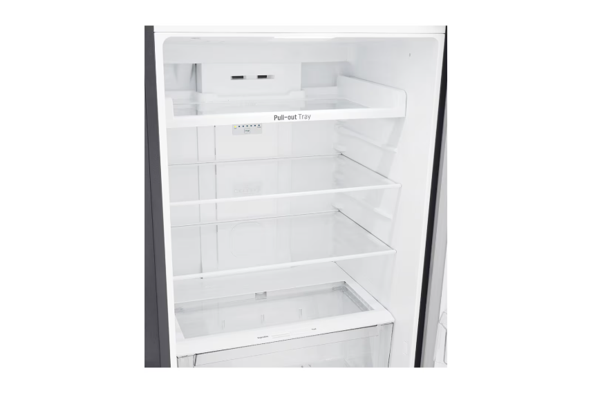(LIMITED OFFER) LG GL-T652HLCM 438L Double Door Fridge Refrigerator With Water Dispenser Top Mount Freezer Smart Inverter Energy Saving LinearCooling Multi Air Flow Bright LED Light Big Veggie Box