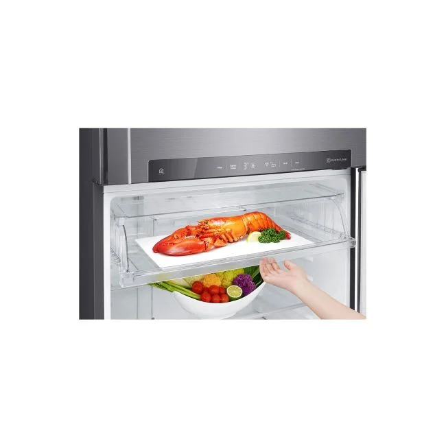 LG GN-F702HLHU 509L Net Top Freezer Refrigerator Double Door Fridge Inverter Linear Compressor DoorCooling+ LinearCooling HygieneFresh+ Smart ThinQ WiFi Remote Control Energy Saving Refrigerator