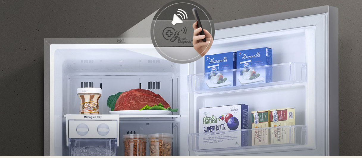 (LIMITED OFFER) LG GN-B262PFSF 287L Double Door Fridge Refrigerator Top Mount Freezer Smart Inverter Energy Saving Prime Silver Multi Air Flow Humidity Controller Moist Balance Crisper Smart Diagnosis