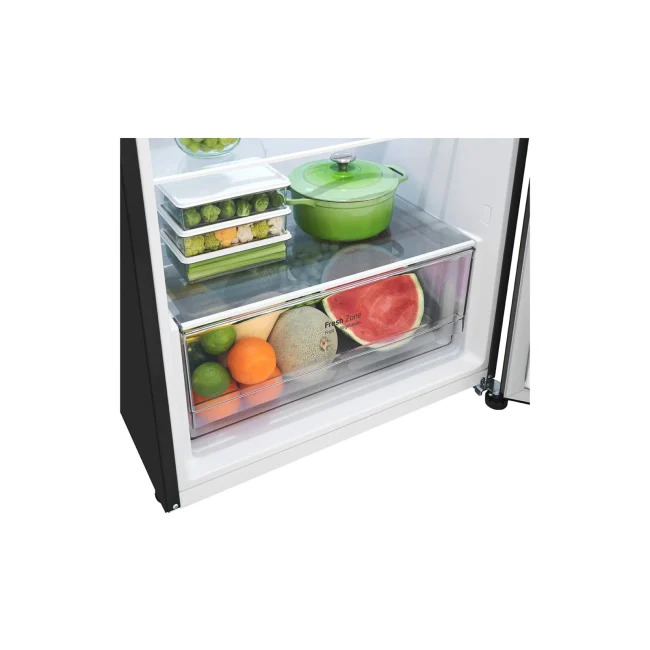 (LIMITED OFFER) LG GL-B492PXGB 395L Double Door Fridge Refrigerator Top Mount Freezer Smart Inverter Energy Saving LinearCooling DoorCooling+ Multi Air Flow Bright LED Light Big Veggie Box