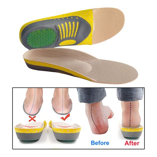 Premium Orthotic Gel Insoles Orthopedic Flat Foot Health Sole Pad For Shoes Insert Arch Support Pad For Plantar fasciitis Unisex 35-40