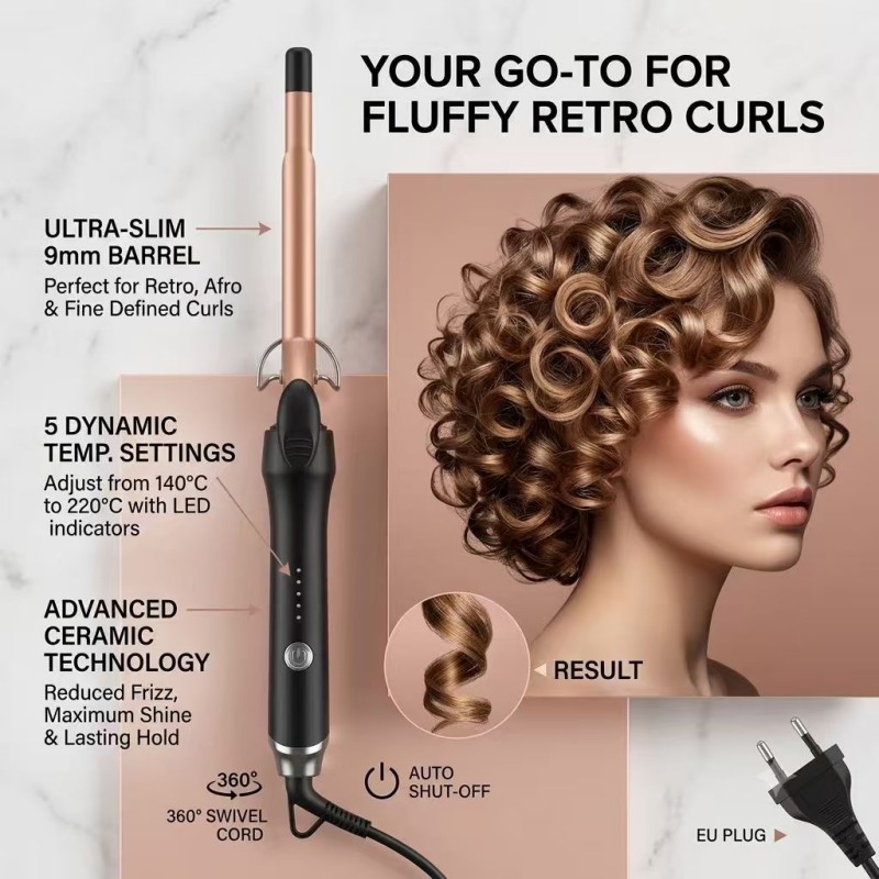 Superfine Wool Curling Iron For Maintaining Hair Health Suitable For Women Home-Use Instant Curling Hair Device