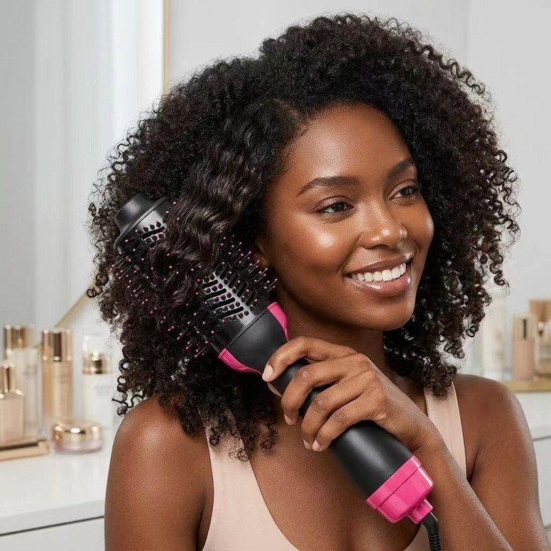 Multifunctional Three-In-One Hot Air Combing And Blowing Hair Dryer Straightening Comb