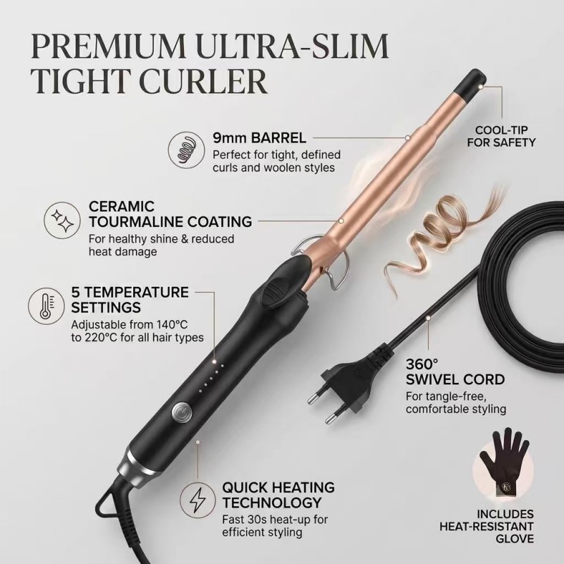 Superfine Wool Curling Iron For Maintaining Hair Health Suitable For Women Home-Use Instant Curling Hair Device