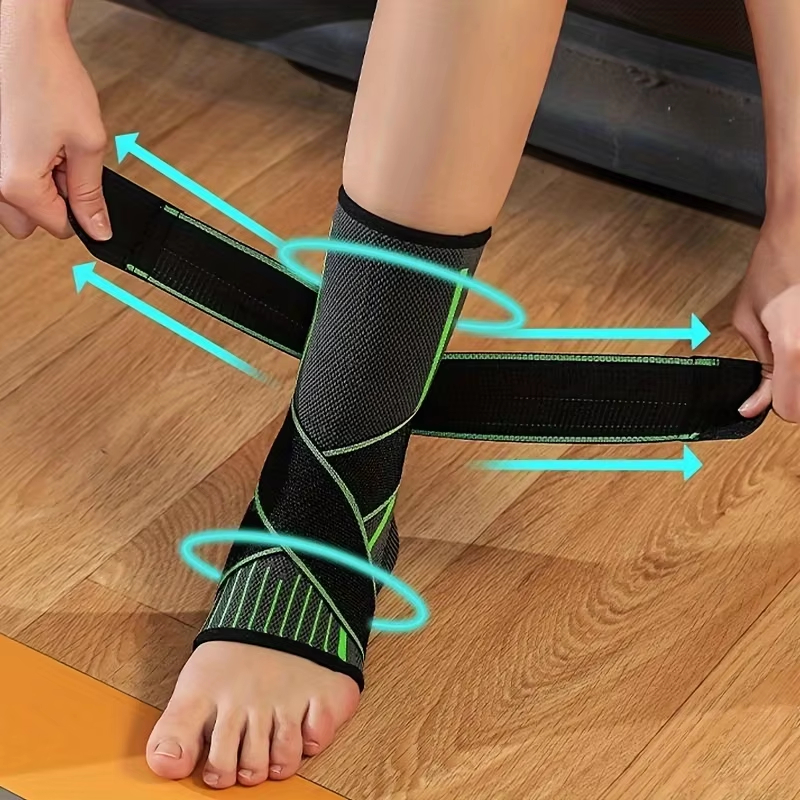 1Pc Ankle Support Brace With adjustable straps, Best Ankle Compression Support Brace for Foot and Heel